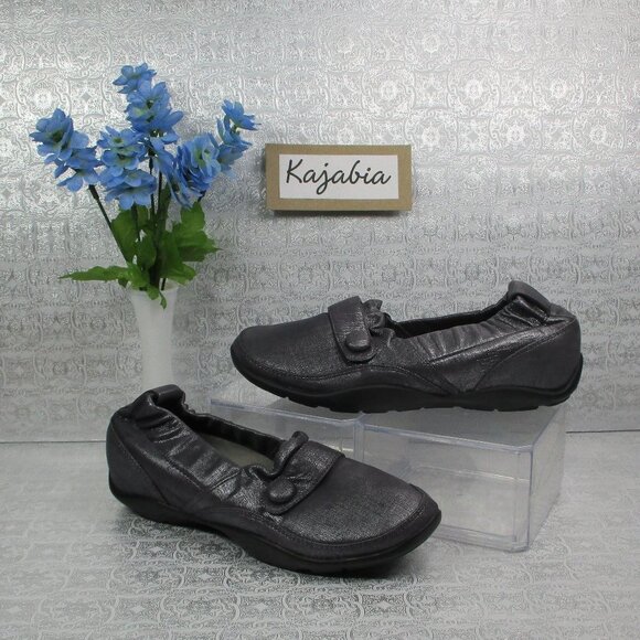 DANSKO Carol Pewter Shimmer Loafers  Size 8 - Picture 1 of 8